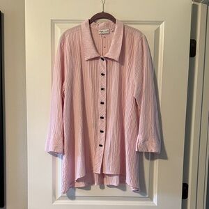 Habitat Pink Button-Up Blouse
